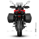 Sistema de soporte para maletas laterales Shad Shad 3P YAMAHA TRACER 7 2025 Y0TR75IF