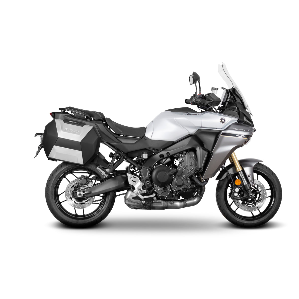 SHAD SH36 Carbon-Seitenkoffer-Kit + 3P-Systemrahmen für Yamaha Tracer 9 25