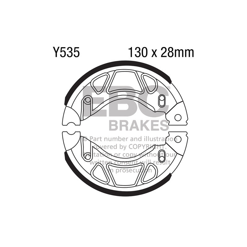 EBC Brake Shoes Yamaha Ybr 125/250 Y535