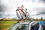 Yakima HighRoad Extended, porta bicicletta da tetto con fissaggio ruota anteriore - Nero - max 1325 mm (passo bici)