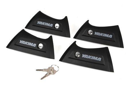 Yakima Cover ricambio 4 pz. per barre Thru e 2 chiavi Sks
