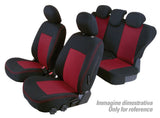 Set coprisedili Nero/Rosso Fiat Panda 09/03>01/12 Classic 02/12>12/12 C15016E QC15016E