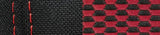 Set coprisedili Nero/Rosso Fiat 500 07/07>06/15 500C 07/09>06/15 C15001E QC15001E