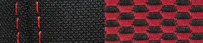 Set coprisedili Nero/Rosso Fiat Panda 09/03>01/12 Classic 02/12>12/12 C15017E QC15017E