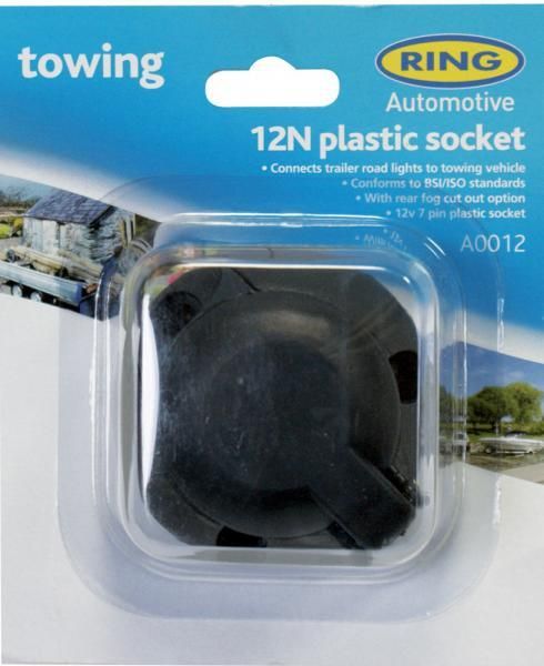 Ring Presa 7 poli 12N in plastica con spegni retronebbia