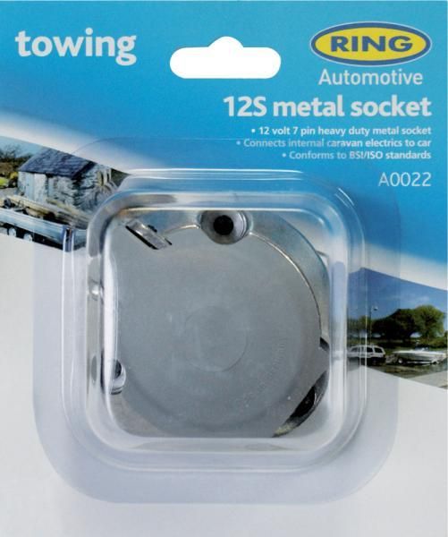 Ringbuchse 7-polig 12S Metall