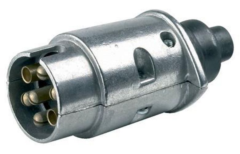 Enchufe metálico de anillo de 7 polos 12S
