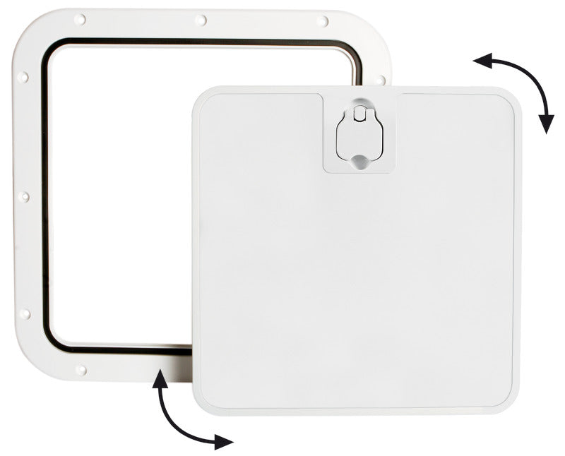 Portello estraibile bianco 375 x 375 mm