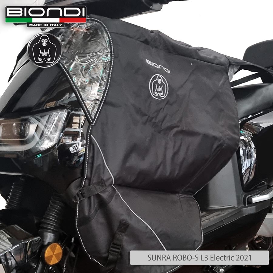 Biondi Coprirapido Coprigambe per Scooter Impermeabile Nero