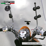 Biondi Parabrezza Pro Honda Zoomer 50 cc 2004 Trasparente con Attacchi