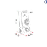 Fiamma Roll-Tank 40 F tanica acqua potabile 35 L con ruote