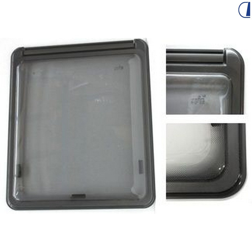 Di-Tec Lastra a compasso doppio vetro grigio serigrafia grigio metal 700x300 mm
