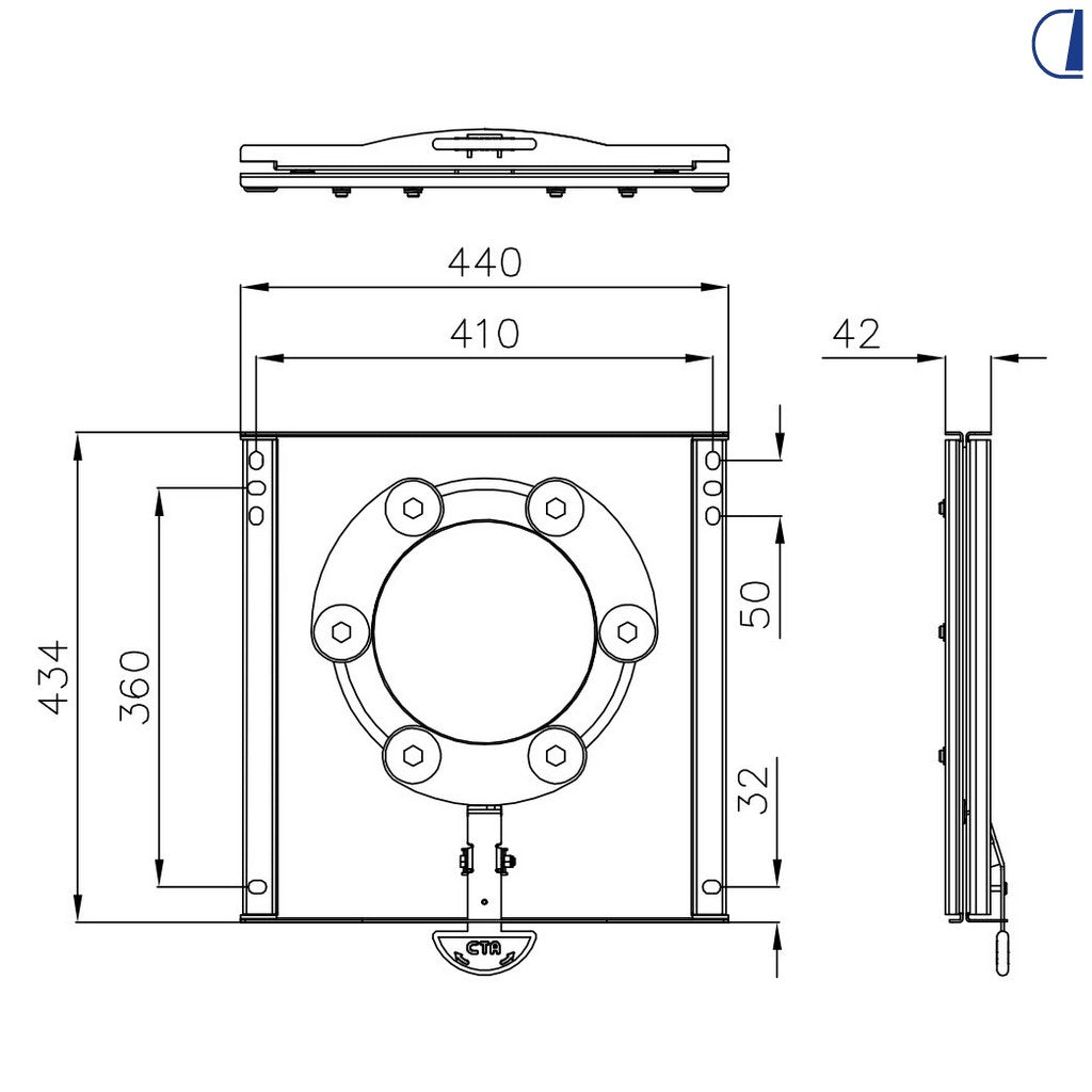 Di-Tec Piastra girevole sedile per Fiat Ducato, Jumper, Boxer dal 2006