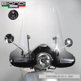 Biondi Parabrezza Club SYM Fiddle III Euro 5 125cc 2019-2020 con Attacchi