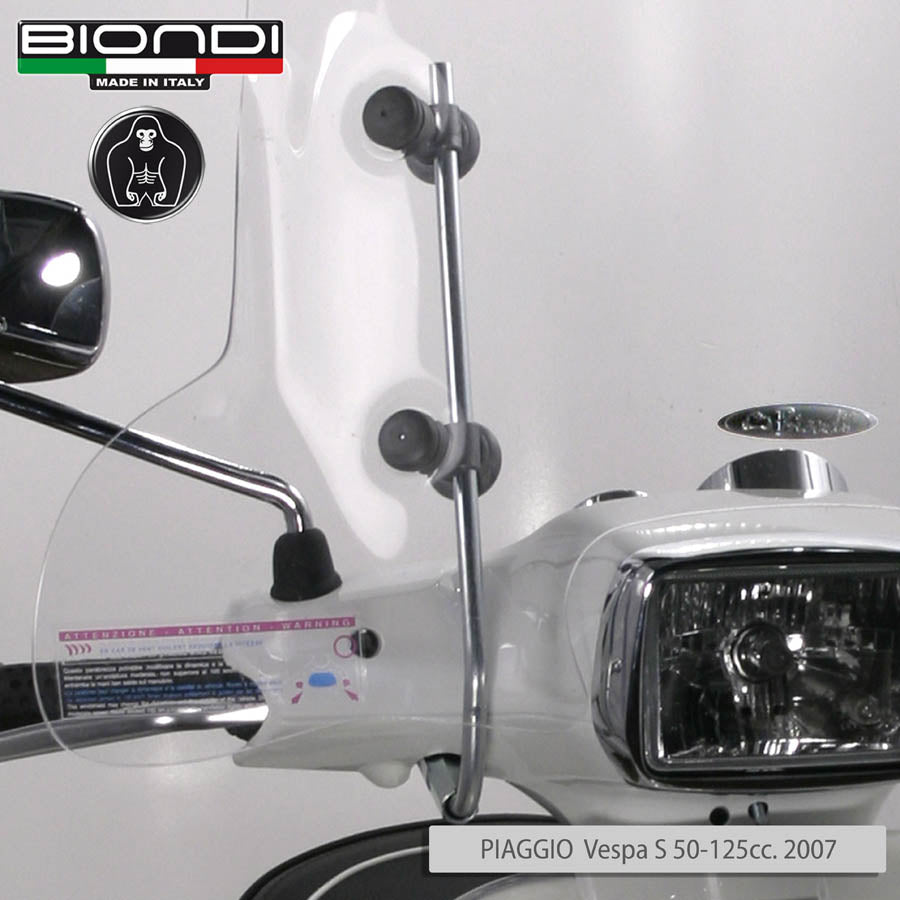 Biondi Parabrezza Club Piaggio Beverly 400 cc 2006-2007 con Attacchi