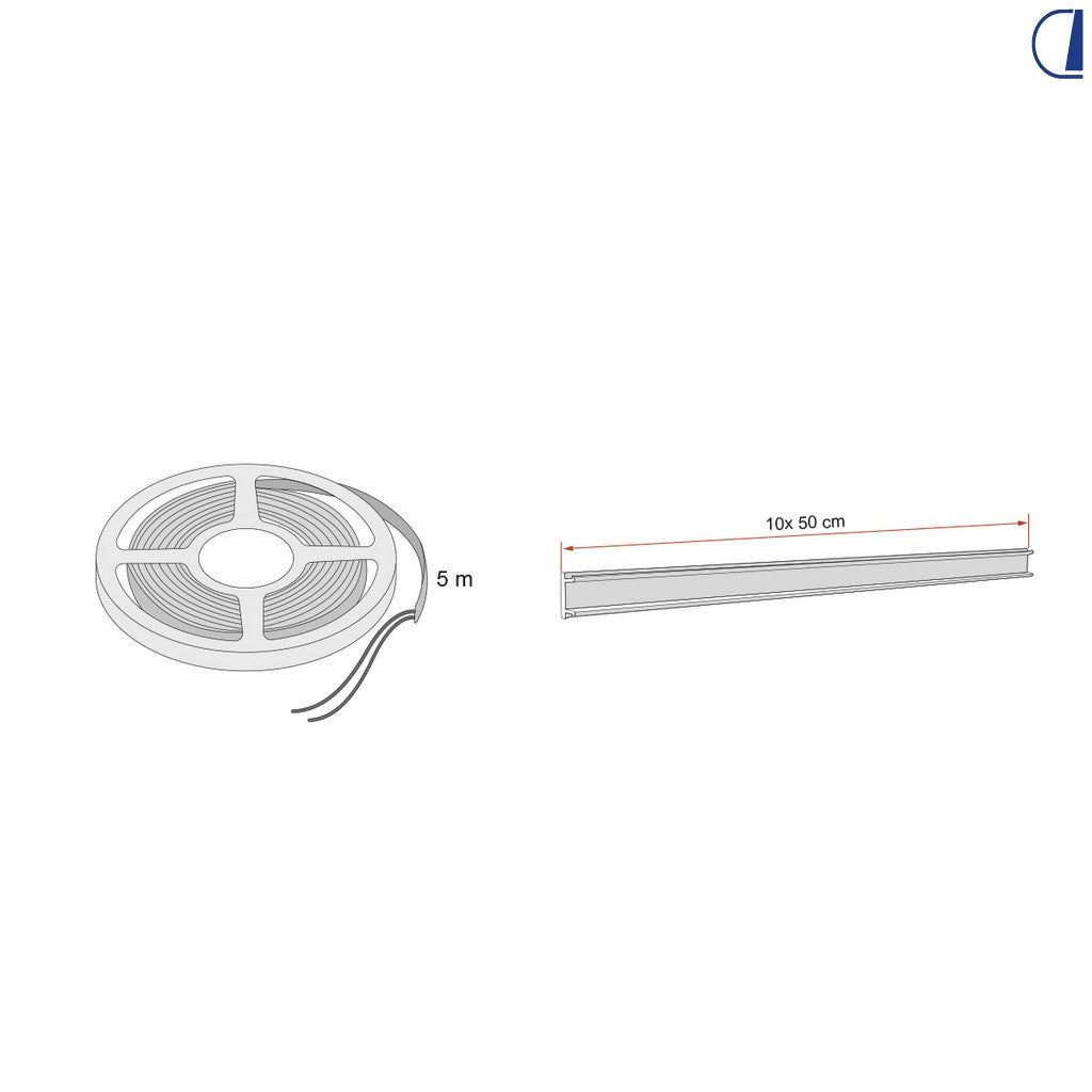 Fiamma Kit striscia LED per tendalino F80S, F80L, F65L e F65Eagle