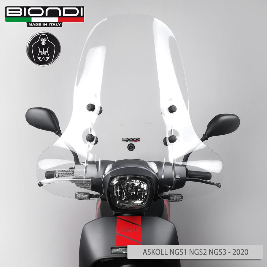 Biondi Parabrezza Club + Kit Attacchi KYMCO People 50 cc. 2000-2004