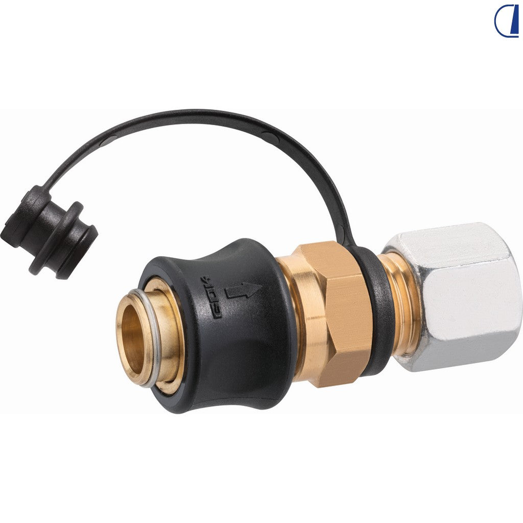 GOK Raccordo a innesto rapido per tubo rame Ø 8 mm 5 bar impianto gas