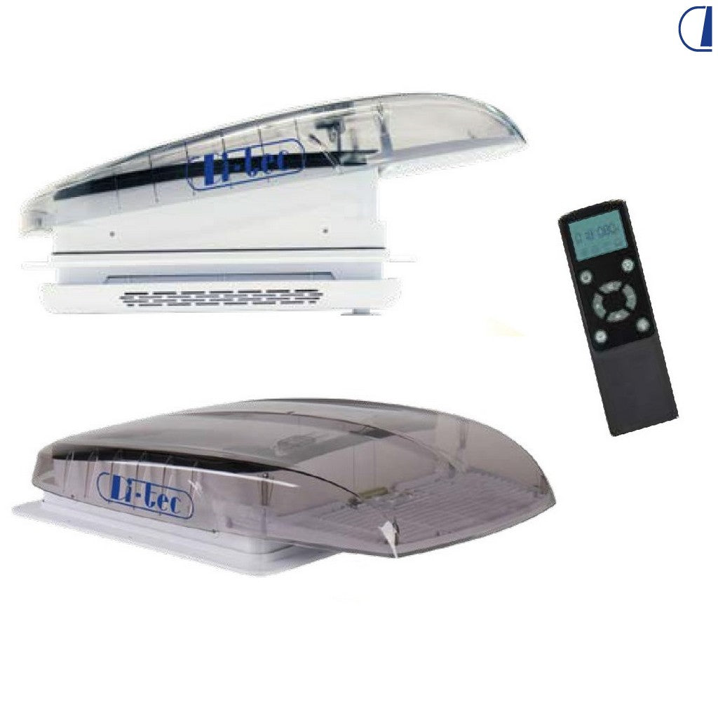 Di-Tec Plusfan oblò ventilato da tetto cupola trasparente 400x400 mm