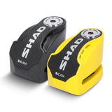 Shad SC62A Bremsscheibenschloss mit 120-dB-Alarm – Schwarz und Gelb