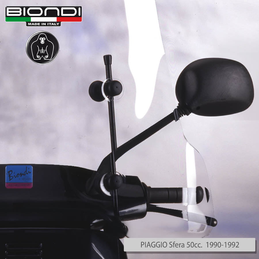 Biondi Parabrezza Pro Piaggio Sfera 1^ Serie 50 cc 1990-1992 con Attacchi