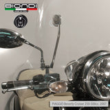Biondi Parabrezza Club Piaggio Beverly Cruiser 250/500 cc 2007-2009 con Attacchi