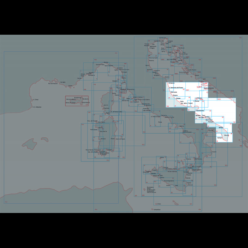 Hydrographisches Institut Von Torre Dell Orso bis Brindisi 29 NAUTISCHE KARTE