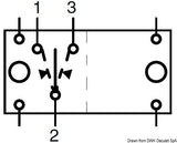 Interruttore (ON)-OFF-(ON) 2 lampadine 12 V
