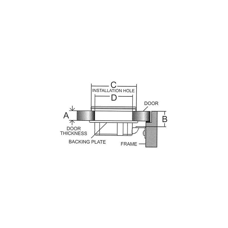 Marine Town Nautica Bodenverschluss aus Edelstahl 316, Durchmesser 60 mm, 9221524