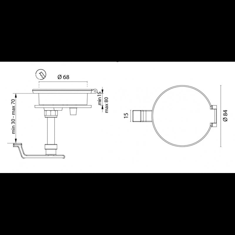 Foresti e Suardi Chromed Brass Door Latch with Key 202C.C