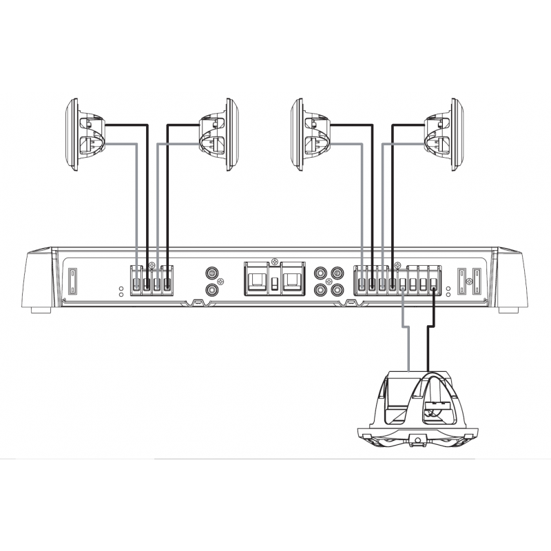Fusion Amplificatore Sg-Da51600 5 Canali 010-01968-00