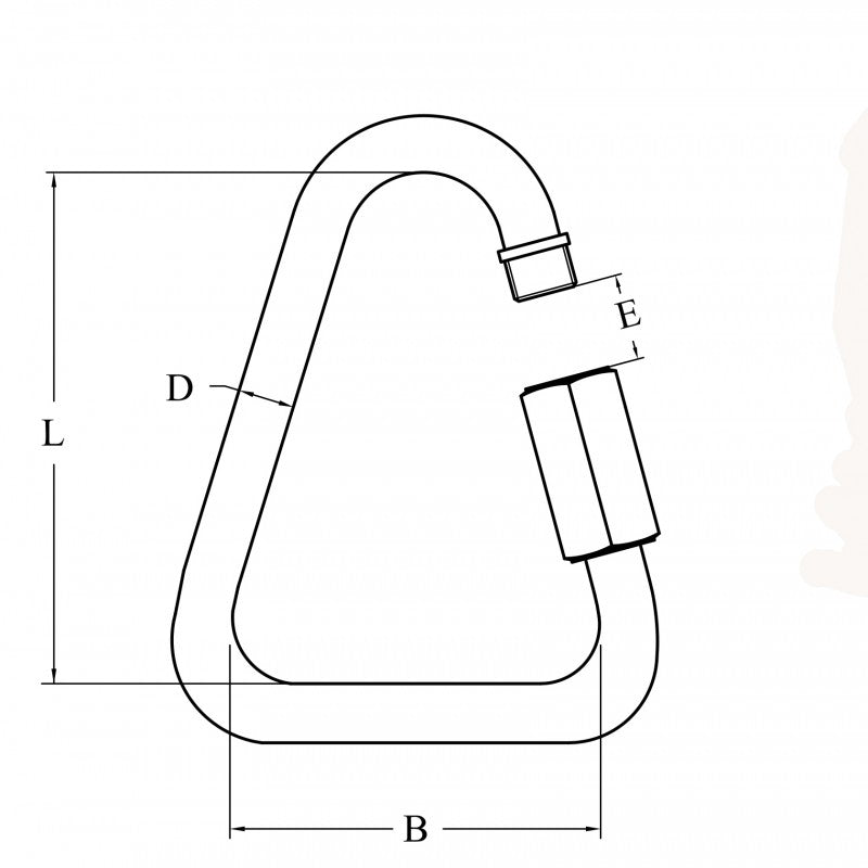FNI Anello a Delta Inox 316 Diametro mm 4 S0432-A0004