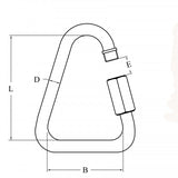 FNI Anello a Delta Inox 316 Diametro mm 4 S0432-A0004