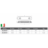 Ánodo Tecnoseal Fair Line mm 455X90X40H 00272E