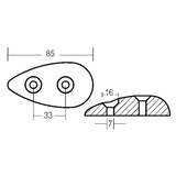 Enrico Polipodio Ovale Anode 00203