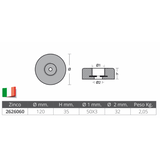 Tecnoseal Anodo Poppa Diametro mm 120 00154