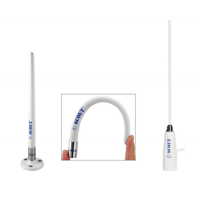 Scout Telecomunicazioni Antenna Nautica Barca Radio Am/Fm Cm 25 KS-100