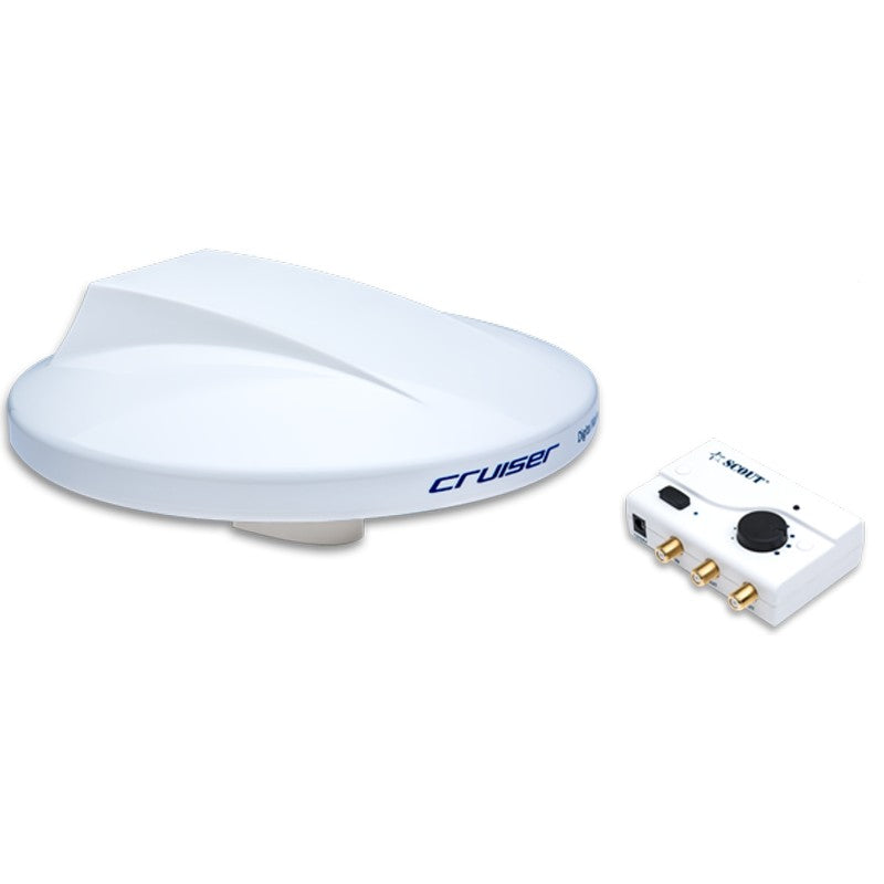 Scout Telecomunicazioni Antenna Nautica Barca Tv Cruiser Bianca PF AN NTV001