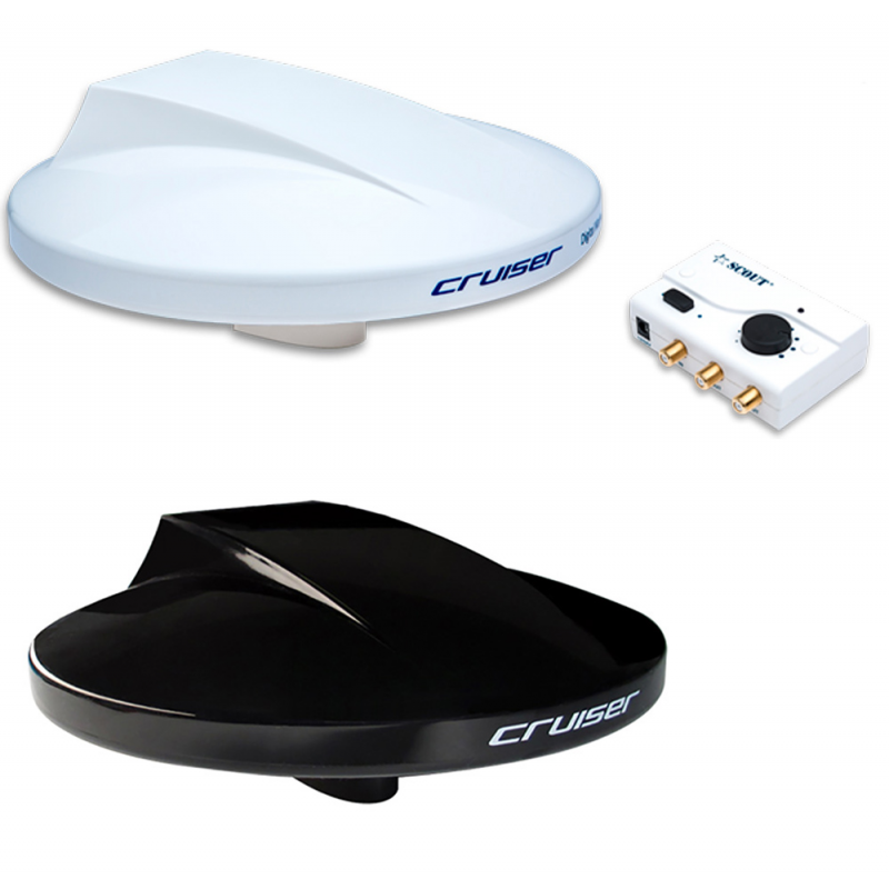 Scout Telecomunicazioni Antenna Nautica Barca Tv Cruiser Bianca PF AN NTV001