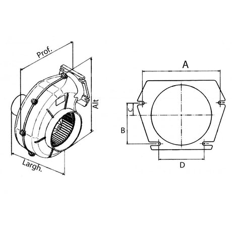 Extractor Matromarine Nautica de 12 voltios y 3,9 amperios 5500001212