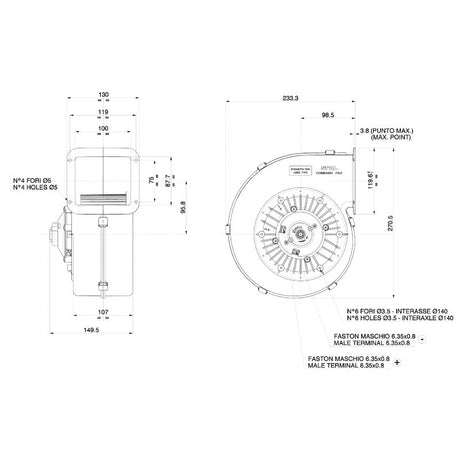 FNI Aspiratore 12 Volt Sinistro 30000355