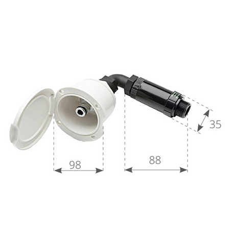 FNI Schnellkupplung für Außengewinde 10.2493