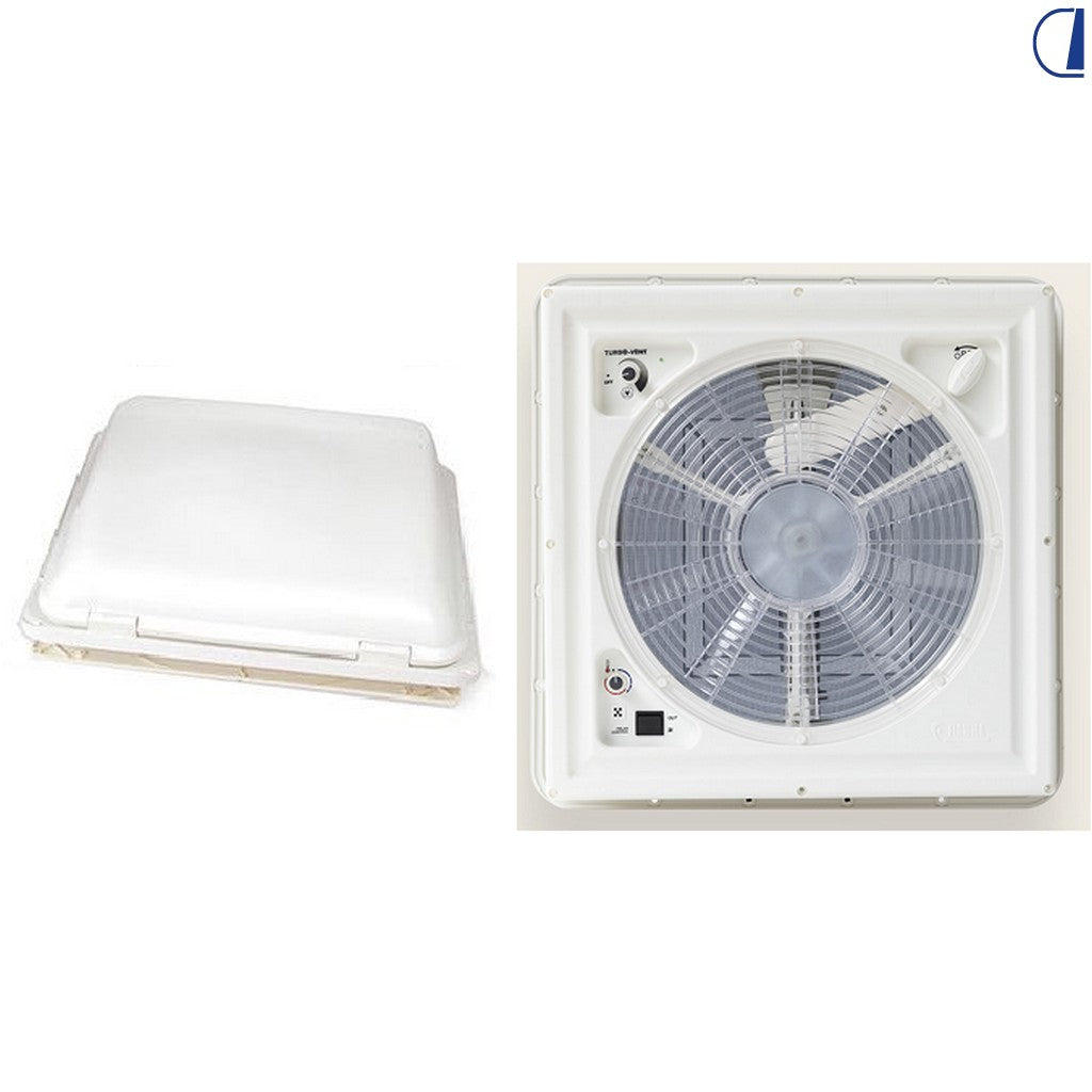 Fiamma Turbo Vent cupola tetto per camper 12V 36W bianca