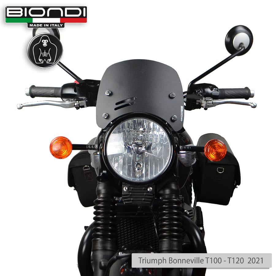 Biondi Cupolino Caffè Nero Satinato Triumph Bonneville T100 T120 2021+
