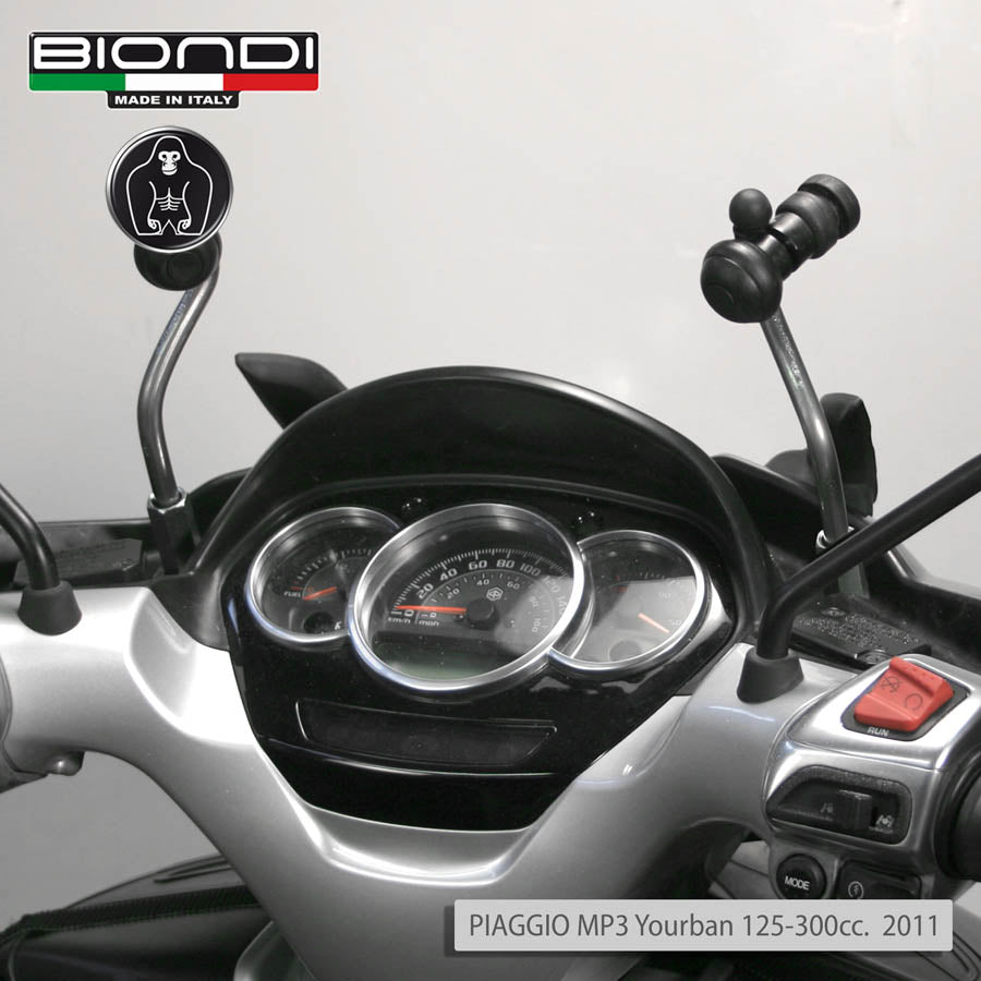 Biondi Kit Attacchi Parabrezza per Piaggio MP3 Yourban 125/300 2011