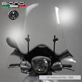 Biondi Club Parabrezza Scooter Trasparente con Serigrafia Nera - Solo Schermo