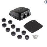 Di-Tec Passacavo doppio profilo ribassato 2 cavi 6-10 mm nero IPX68