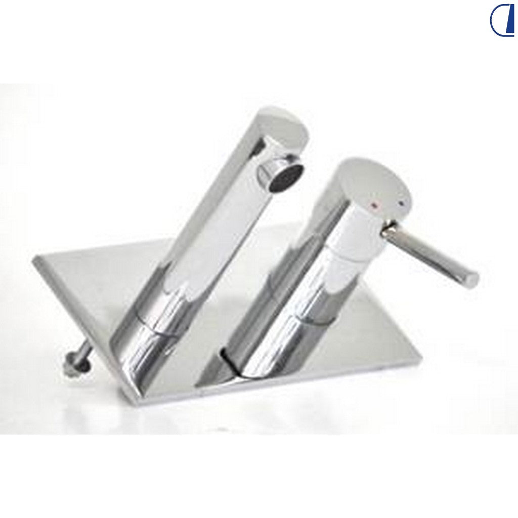 Di-Tec Miscelatore monoleva a parete canna cilindrica 135 mm cromato