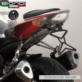 Biondi Portatarga Moto Regolabile Acciaio Nero Suzuki GSX-R 1000 2005-2009