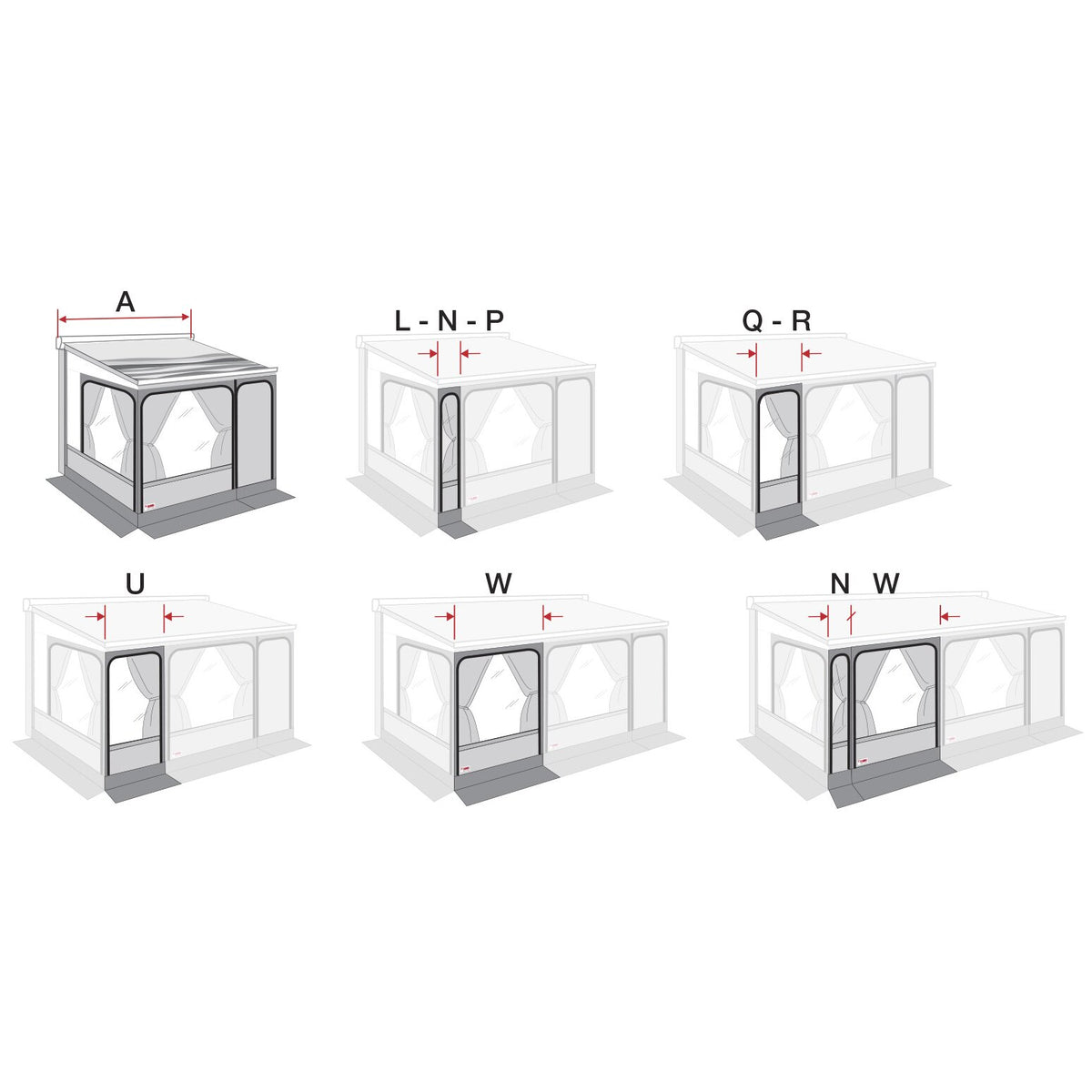 Fiamma Privacy Room F45 modulo base 300 Medium per tendalini h 225–250 cm